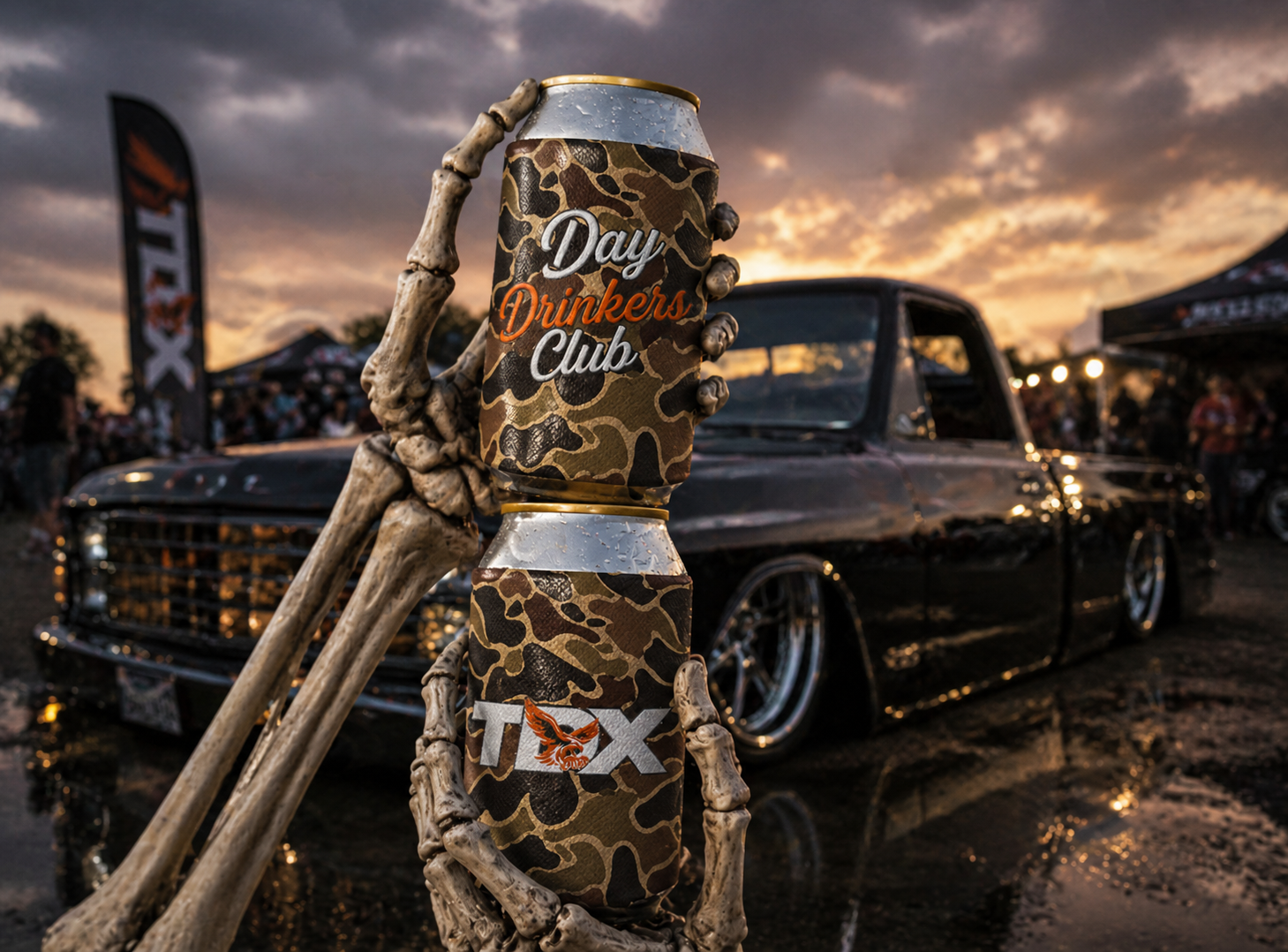 TDX Duck Camo Koozie